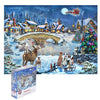 Christmas Puzzle Eve 500 Pieces Jigsaw Puzzles For Adults,27'' X20'' Large Puzzle Winter Santa Claus Decoration For Family Party