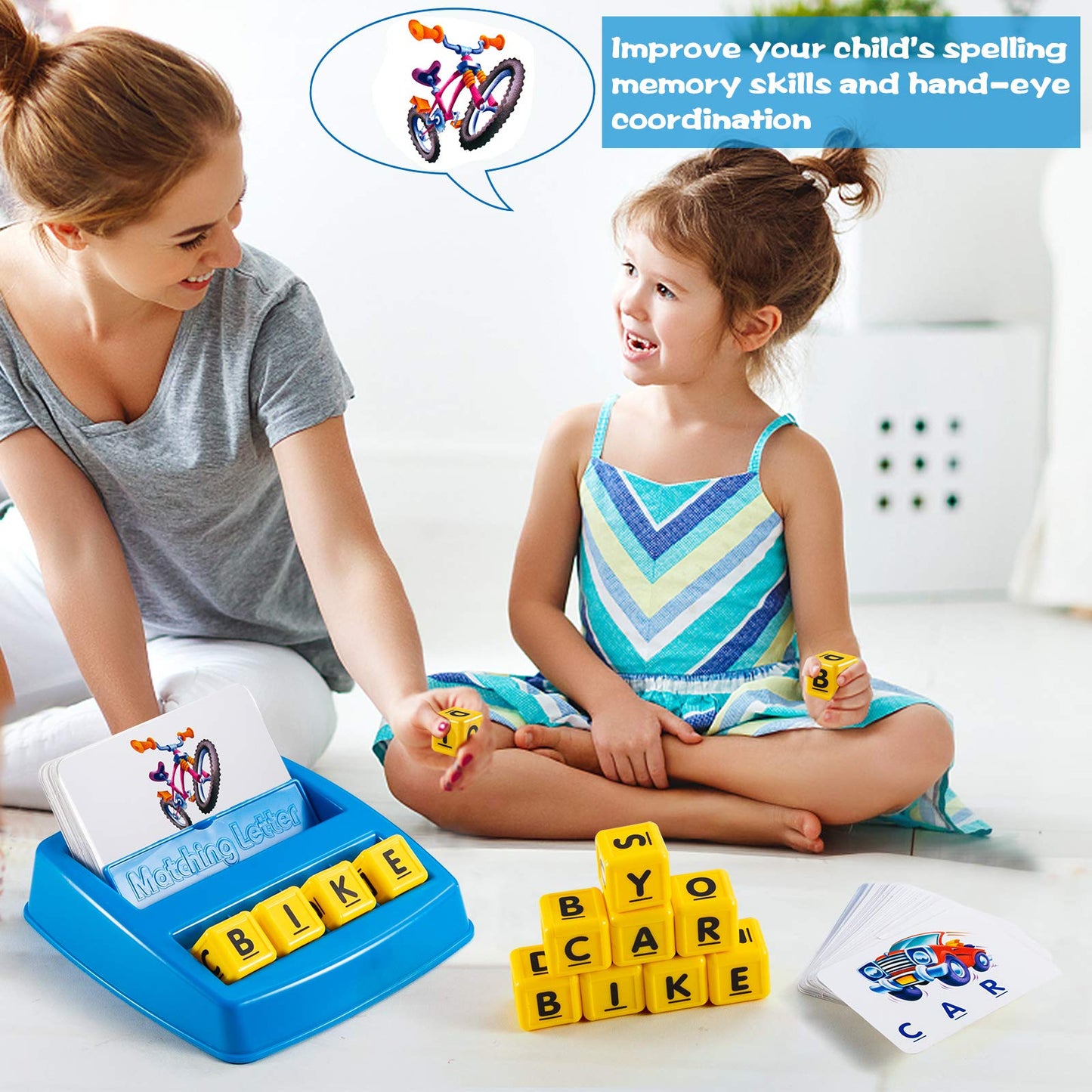 Learning Games For Kids Ages 3-8, Matching Letter Game For Kids Toys Ages 3-8 Educational Toys For 3-8 Year Olds Boys Girls Alph