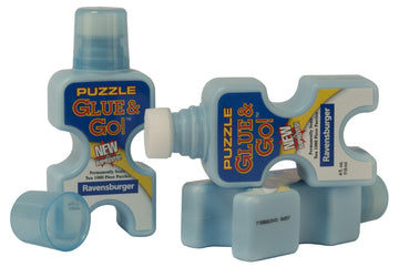 Ravensburger Puzzle Glue & Go! 4 oz Clear PVA Adhesive for Puzzles, Model 17932
