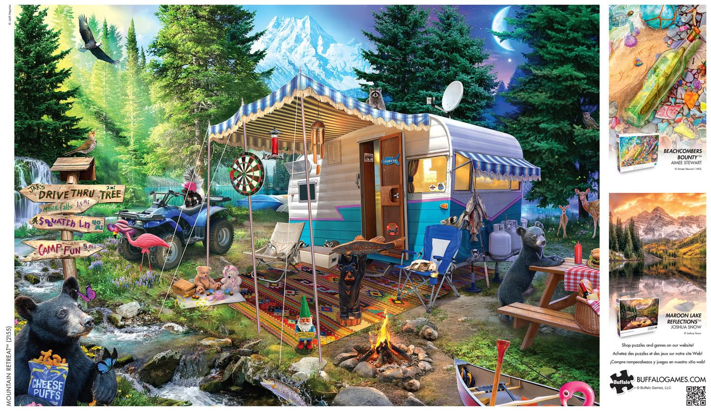 Buffalo Games - Jeff Haynie - Mountain Retreat - 2000 Piece Jigsaw Puzzle For Adults -Challenging Puzzle Perfect For Game Nights - Finished Size Is 38.50 X 26.50