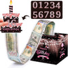 Meiidoshine Birthday Money Gift Box With Diy Stickers For Any Ages, Pink Surprise Money Holder For Cash Gift With Pull Out Happy