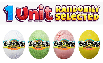 Ja-Ru Light Up Dinosaur Eggs Slime Pack (1 Egg Assorted) Small Dinosaur Toys For Kids. Surprise Eggs With Toys Inside. Stress Re