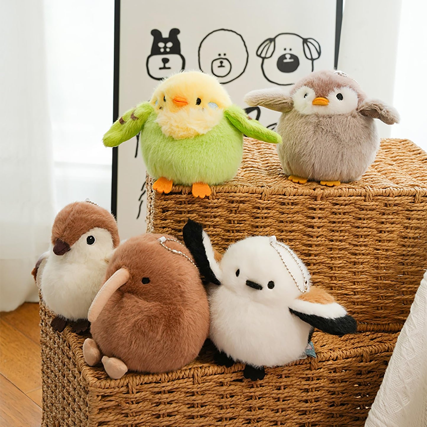 Adorlynetty Penguin Stuffed Animal Penguin Doll Plush Toy Holder Bag Pendant Party Favor Gifts Toys For Boys Girls Kids