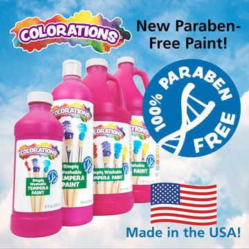 Colorations - FSWTPU Washable Tempera Paint, 16 fl oz, Fluorescent Purple, Neon, Non Toxic, Vibrant, Bold, Bright, Kids Paint, C