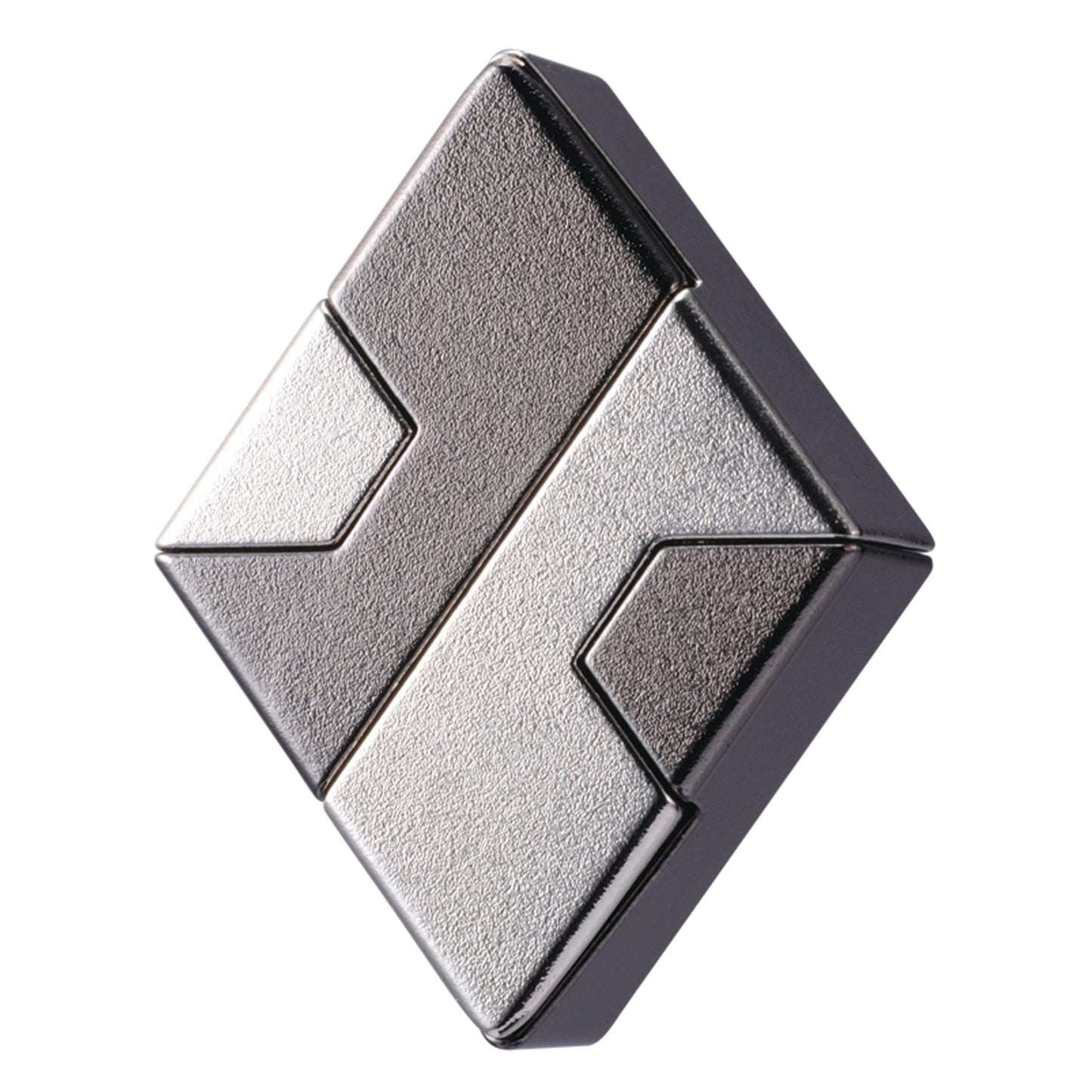 Bepuzzled | Diamond Hanayama Metal Brainteaser Puzzle Mensa Rated Level 1, For Ages 12 And Up