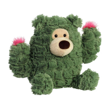 Aurora® Cactus Bear™ Stuffed Animal - Green 7.5" - Polyester - Whimsical Cactus Kingdom™ Design - Comforting Cuddles