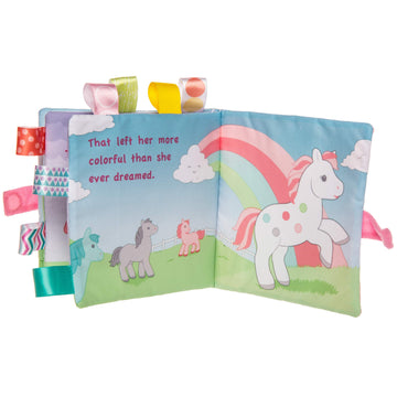 Mary Meyer Taggies Touch & Feel Soft Cloth Book With Crinkle Paper & Squeaker, 6 X 6-Inches, Painted Pony