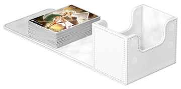 Ultimate Guard Sidewinder 80+ Deck Box for 80 Double-Sleeved TCG Cards White Magnetic Closure & Microfiber Inner Lining for SeStorage