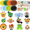 Funnymoom 24 Pcs Arts and Crafts for Kids, Thanksgiving Plate Craft Kits Turkey Arts Craft Christmas DIY Plate Kit for Fall Autu