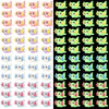 Ferraycle 24 Pcs Luminous Mini Resin Axolotl Charm Axolotl Tiny Animal Figurine for DIY Landscape Garden Dollhouse Birthday Part