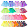 Hoemwarm 18 Pcs Rainbow Tutu Dresses for Toddler Girls, 3 Layers Toddler Tutu Skirt Princess Tutu Bulk Multicolor Fluffy Tulle S