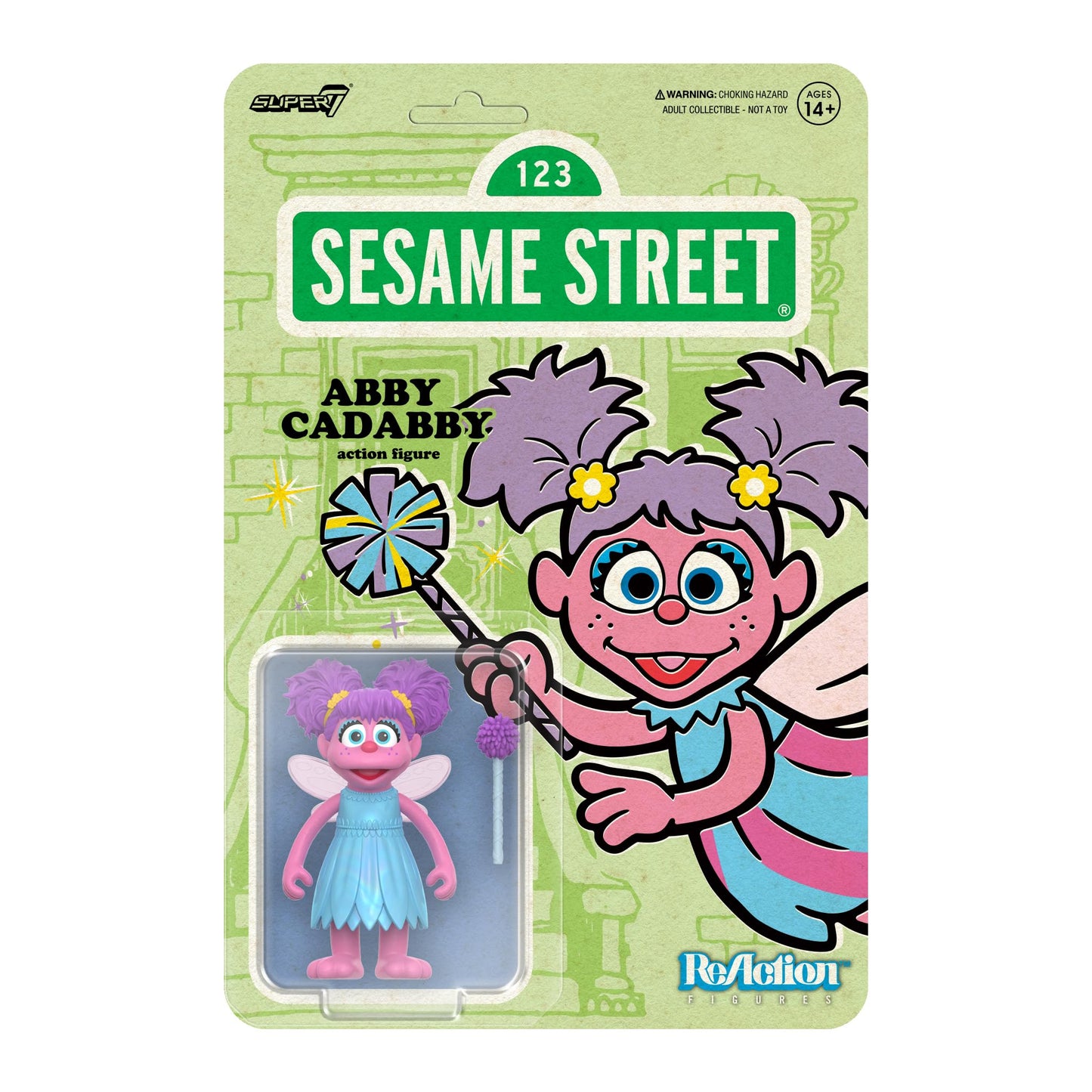 Super7 Super Duper Plush Sesame Street Cookie Monster Toy - 8 Sesame Street Plush Toy - Classic TV Show Collectibles and Retro T