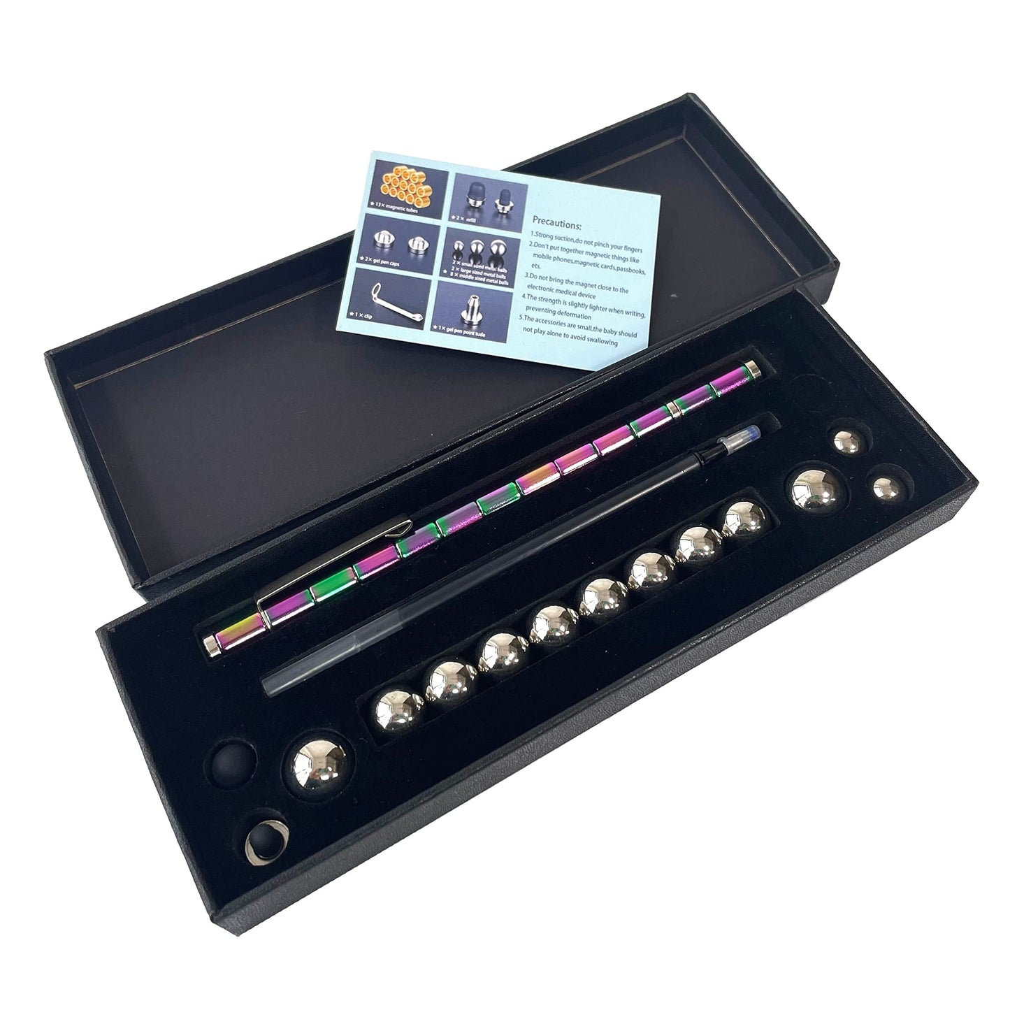 Kidshego Magnetic Metal Toy Pen, Eliminate Pressure Fidget Pen, Multifunction Magnet Ballpoint Pen, Best Gift Novelty Toy For 8-12 Years Old Kids Teenage Boys Girls Friends