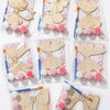 Saypacck 24 Pcs Christmas Party Favors Wooden Painting Craft Kits Farm Wild West Christmas Winter Party Supplies With Organza Ba