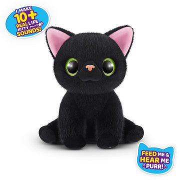 Pets Alive Smitten Kittens Surprise - Bombay Cat Lucky, Series 1 Soft Toy with 10 Sounds, Interactive Nurture Play by ZURU