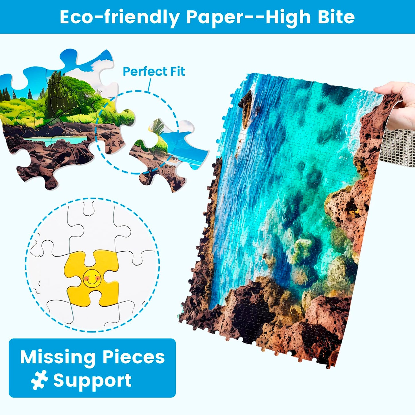 2 Pack 1000 Piece Puzzle For Adults Puzzles For Adults 1000 Pieces And Up 2000 Piece Puzzles For Adults Beach Coconuttree Reef L