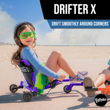 Ezyroller New Drifter-X Ride On Toy For Ages 6 And Older, Up To 150Lbs.- Purple