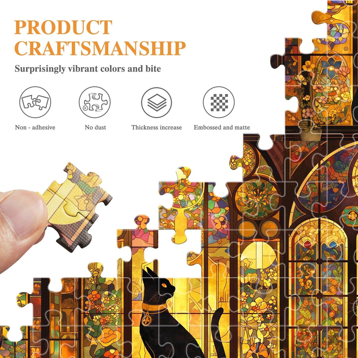 ALL4JIG Cats Fun Jigsaw Puzzles for Adults and Kids, 1000 Pieces, Christmas Secret Santa Gift, White Elephant Gifts, Number Part