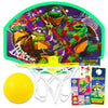 Teenage Mutant Ninja Turtles Basketball Hoop Bundle - Tmnt Indoor Basketball Hoop Tmnt Toys Plus Stickers, More | Tmnt Toys And Games For Kids