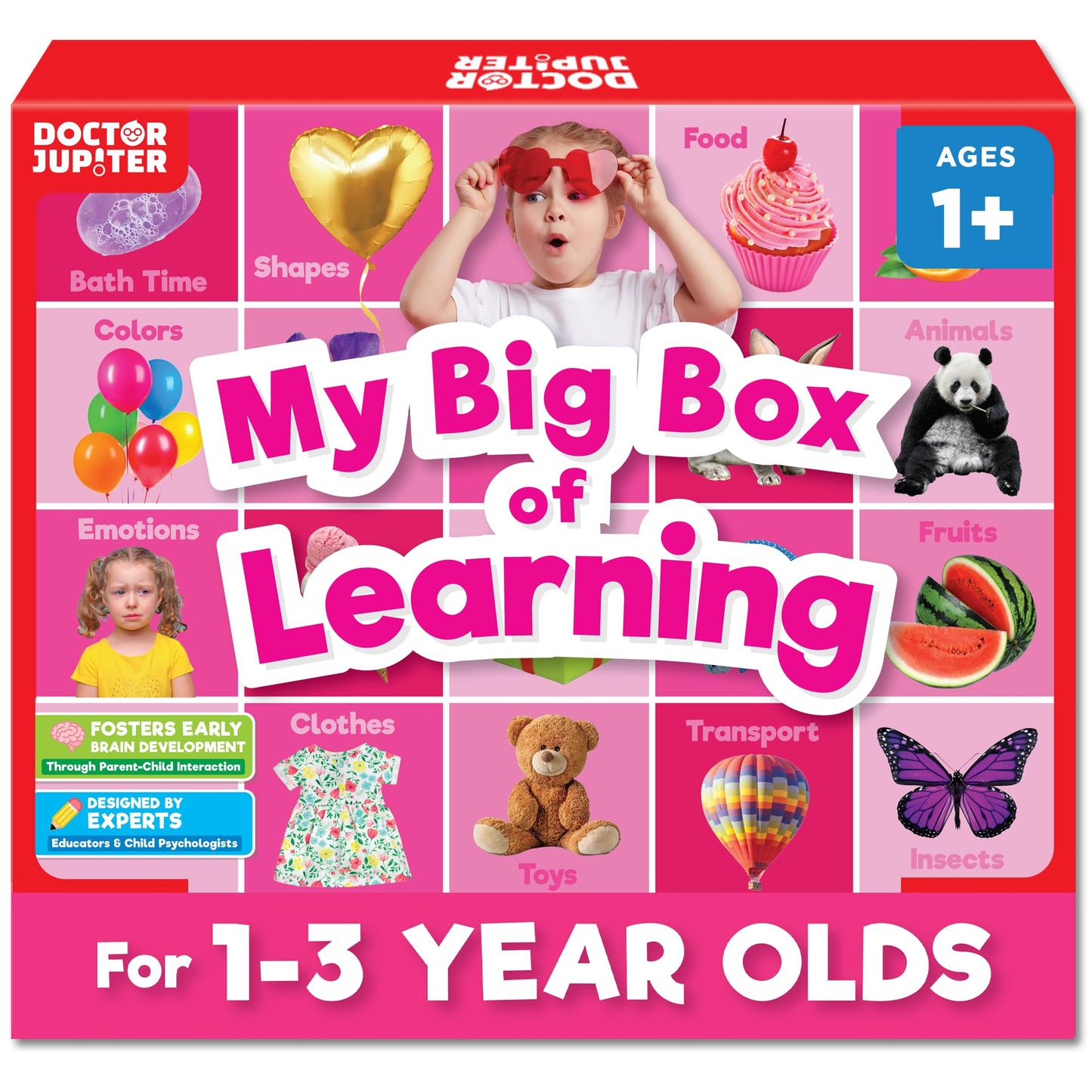 Doctor Jupiter My Big Box Of Learning | Toys For Toddlers Ages 1-2-3 | Toddler Learning & Educational Activities For 1+ Year Old