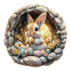 Woodbests Wooden Puzzles For Adults (200 Piece, M, 11.4X11.4 Inches) Easter Bunny Puzzle Beautiful Wooden Box, Wooden Jigsaw Puz