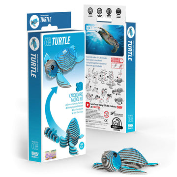 Eugy Sea Turtle 3D Puzzle, 26 Piece Eco-Friendly Educational Toy Puzzles For Boys, Girls & Kids Ages 6+