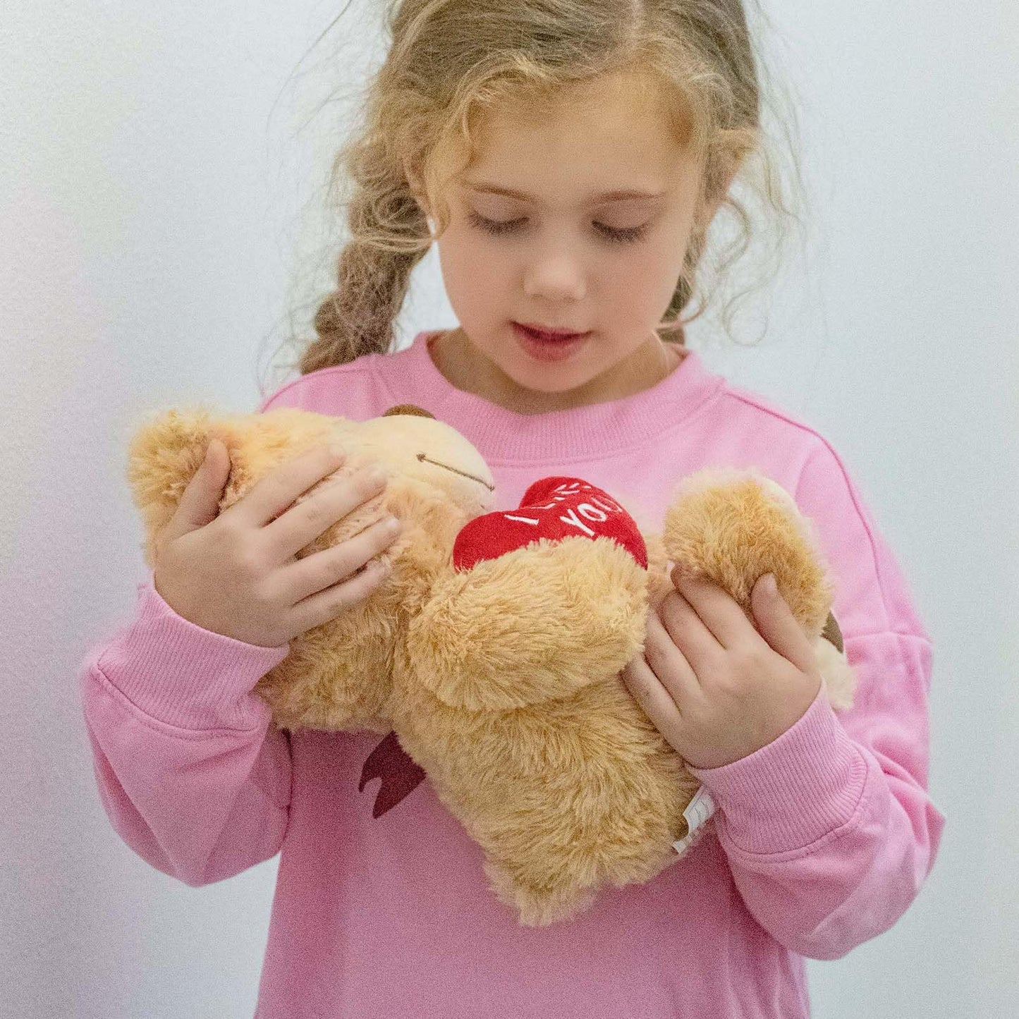 Maogolan Small Teddy Bear With Red Heart, 12' I Love You Valentines Teddy Bear Stuffed Animal,Velvet Red Heart Bear Gift For Kids,Girlfriend,Wife