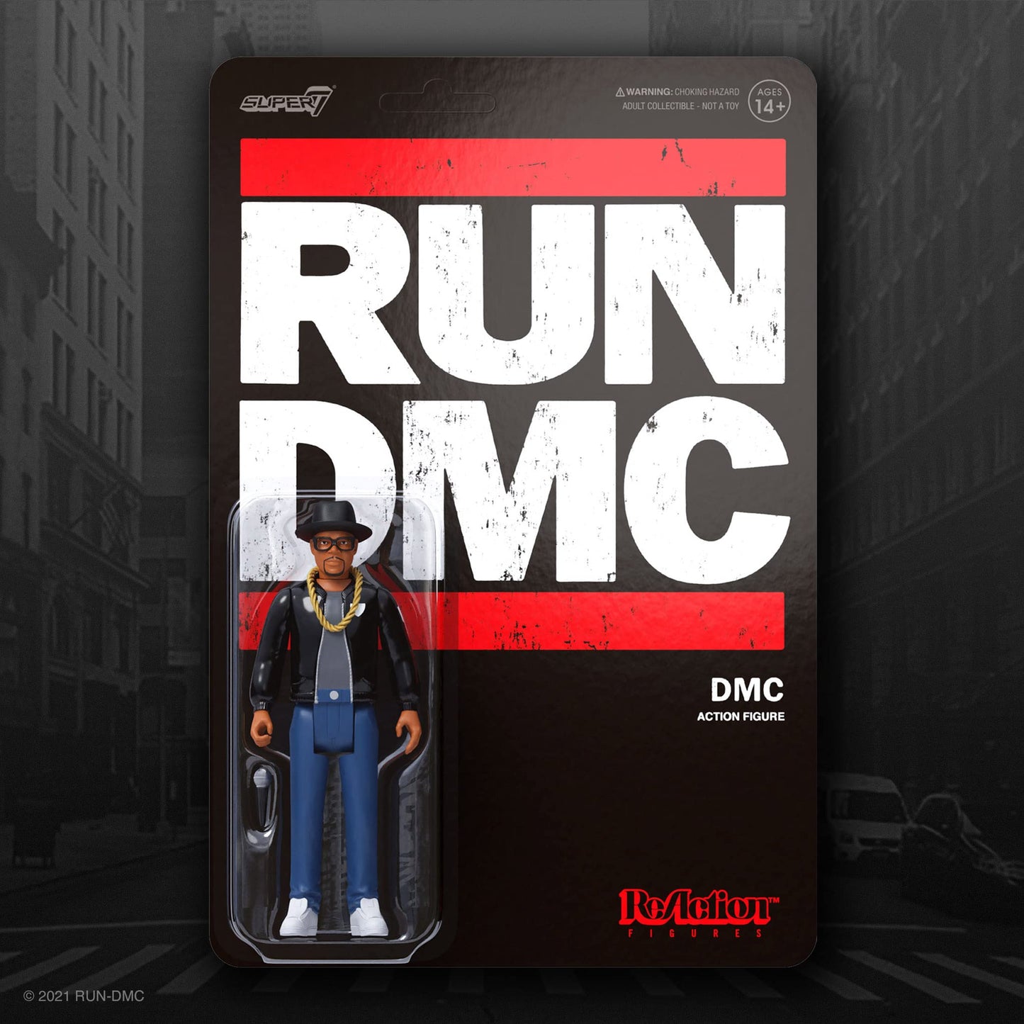 Super7 Run Dmc Darryl Dmc Mcdaniels 3.75 In Reaction Figure