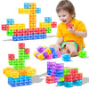 Magnetic Blocks - 32Pcs Translucent Magnetic Building Blocks For Toddlers 1-3, Stem Rainbow Magnetic Cubes For Kids Ages 2-4, Magnet Toys For Kids 3-5, Christmas Birthday Gifts For Girls & Boys