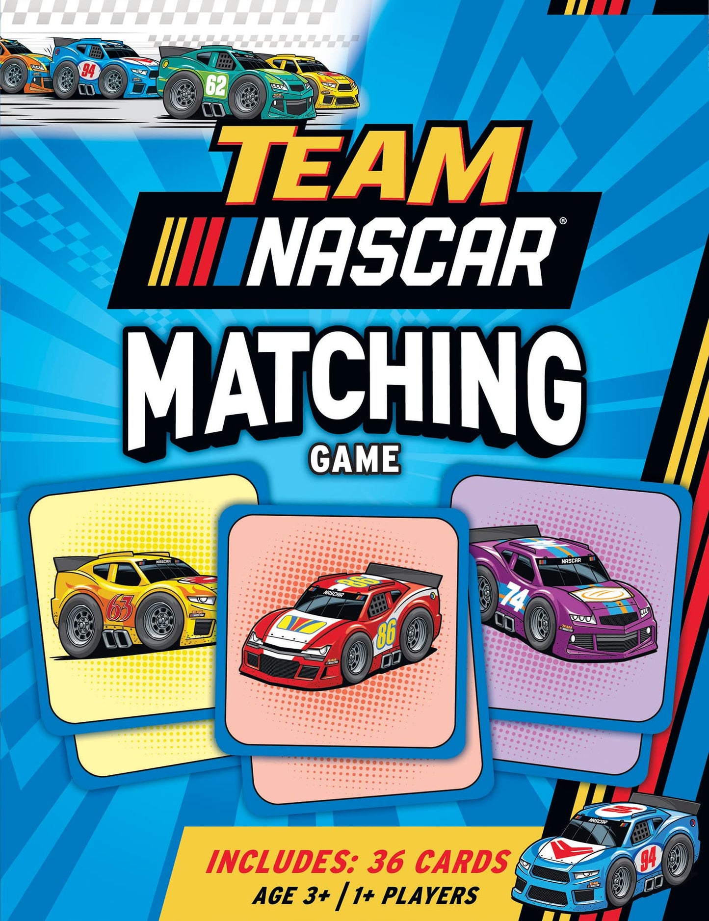 Masterpieces Officially Licensed Nascar Picture Matching Card Game For Kids And Families