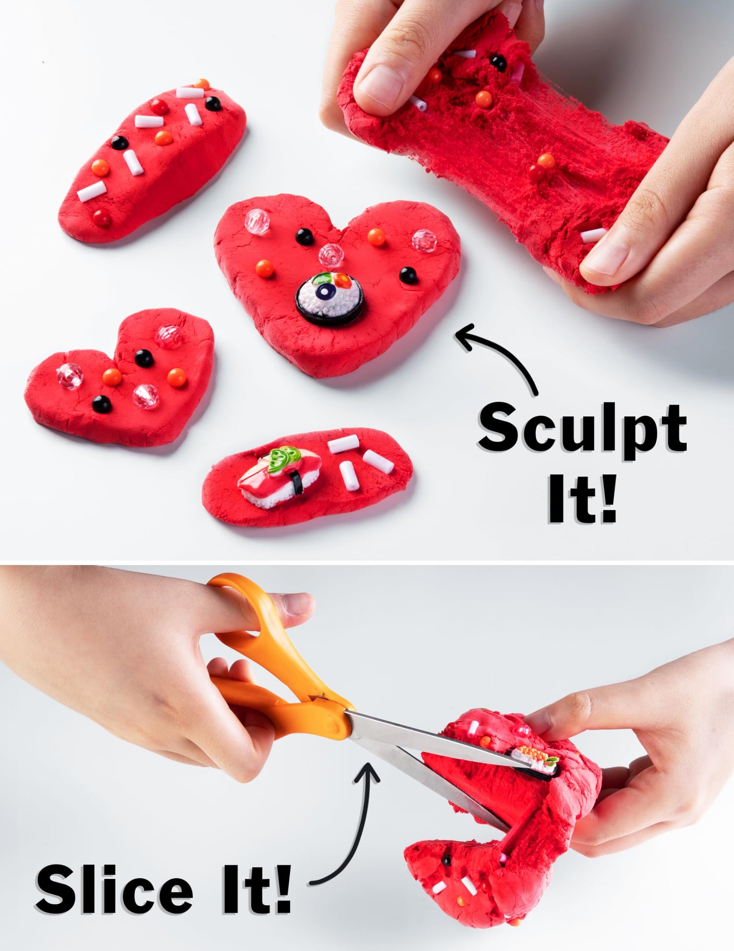 Crazy Aaron'S Slime Charmers® - Squishy Sushi - Red Cloud Slime, Sensory Toys For Kids - Creative And Endless Fun, Stress Relief Therapy, Gifts For Girls And Boys - Made In Usa