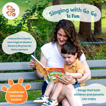 Go Go Creative Nursery Rhymes: Nursery Rhyme Books, Sound Books, 8 Songs, Musical Books For Toddlers 1-3, Talking Books For Todd