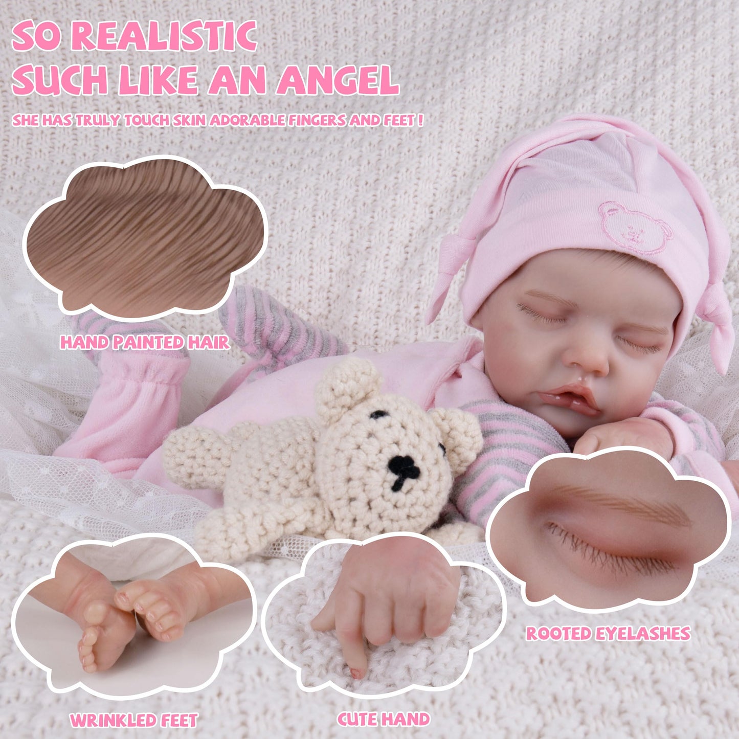 Milidool Reborn Baby Dolls - 17 Inch Soft Vinyl Realistic-Adorable Baby Doll Real Life Lifelike Baby Dolls With Complete Accessories Perfect For Cuddling, Playtime, And Gift Giving
