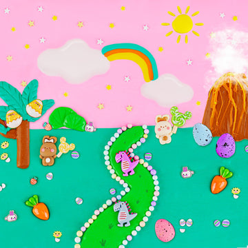 Lawoho Butter Slime Kit Easter Basket Stuffers - 6 Prefilled Easter Eggs With Butter Slime & Cute Slimes Add-Ins, Soft & Non Sti