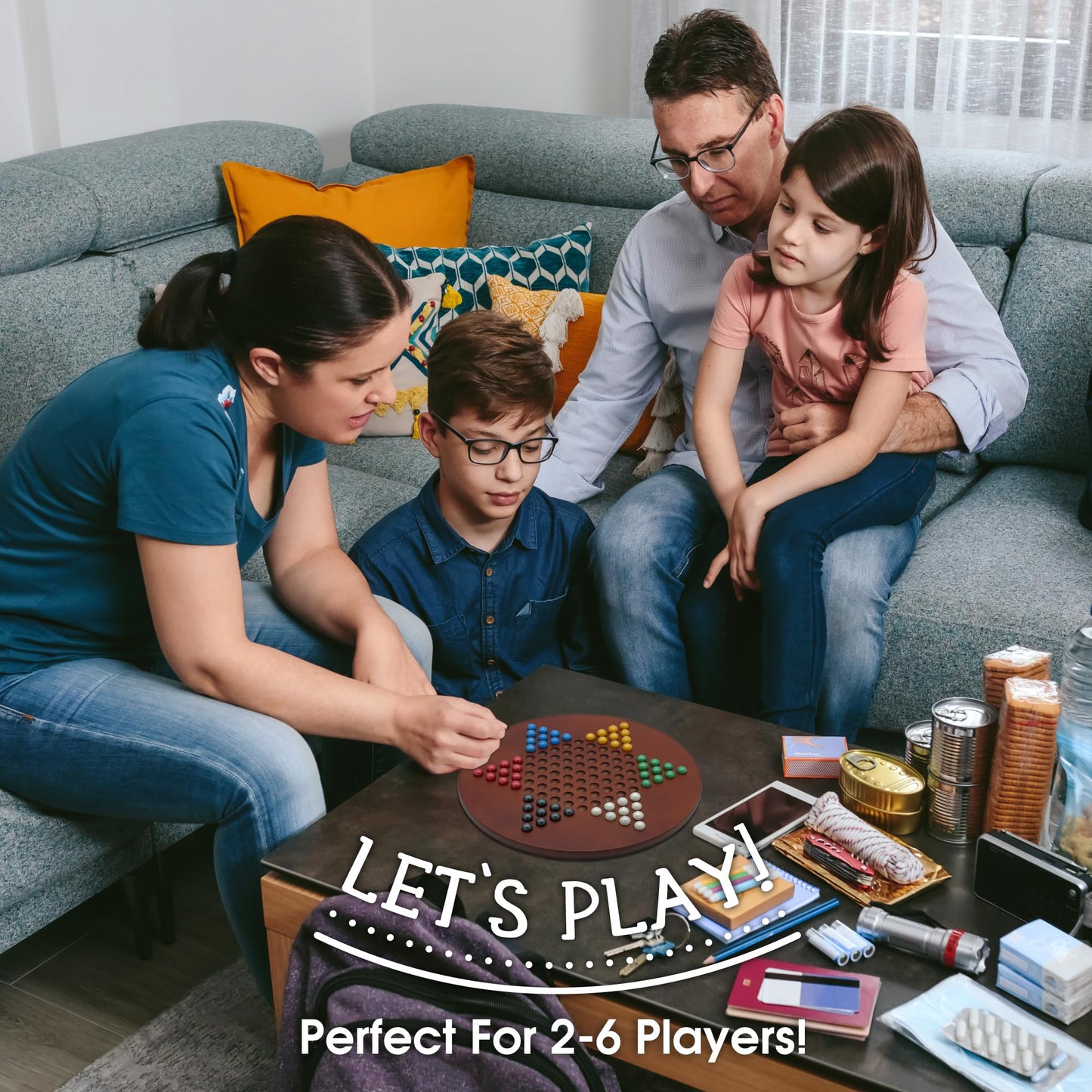 CHH 15 Jumbo Chinese Checkers with Marbles