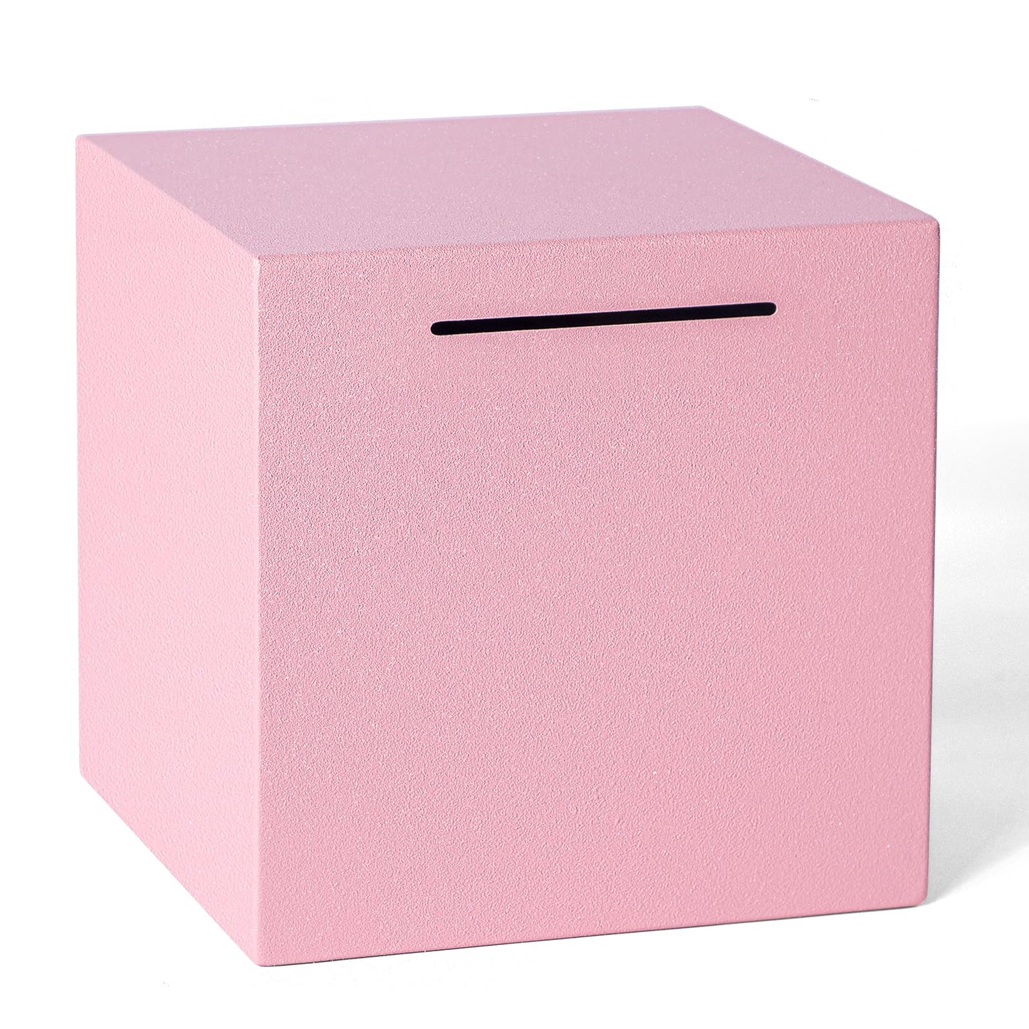 Piggy Bank For Adults Must Break To Open, Unbreakable Adults Piggy Bank Made Of Stainless Steel, Metal Saving Bank (Pink, 7.9-In