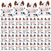 Shappy 50 Pcs Mini Animal Plush Toys Small Stuffed Animals Bulk Cute Tiny Plushies Keychains For Gift Party Carnival Prize(Cow)