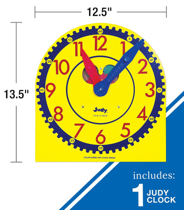 Carson Dellosa Telling Time Teaching Clocks For Kids Educational Bundle, Judy Clock Telling Time Clock, Mini Judy Clocks, Time A
