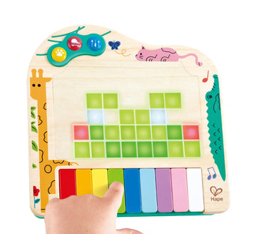 Hape Pixel Piano Toy - Wooden Musical Toy, Model E0635, Engaging Sound & Play