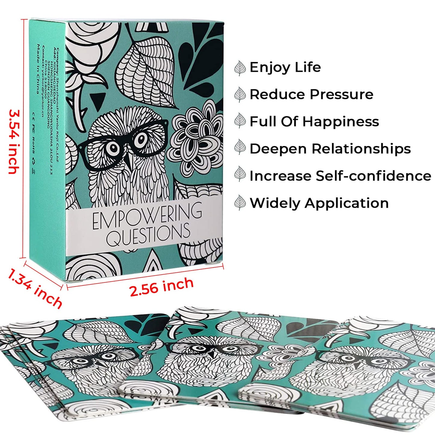 Yarkor ????% ?????? 100Pcs Empowering Question Cards - Questions For Mindfulness, Meditation, Writing, Self Care Cards, Thought-Provoking Cards