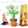 Luketure Dancing Talking Cactus Toy For Baby W/ 120 Songs & Flashing Lights, Easter Gifts Mimicking Educational Toy For Toddlers, Tummy Time Play, Birthday, Christmas, Babies Sensory Music Toy