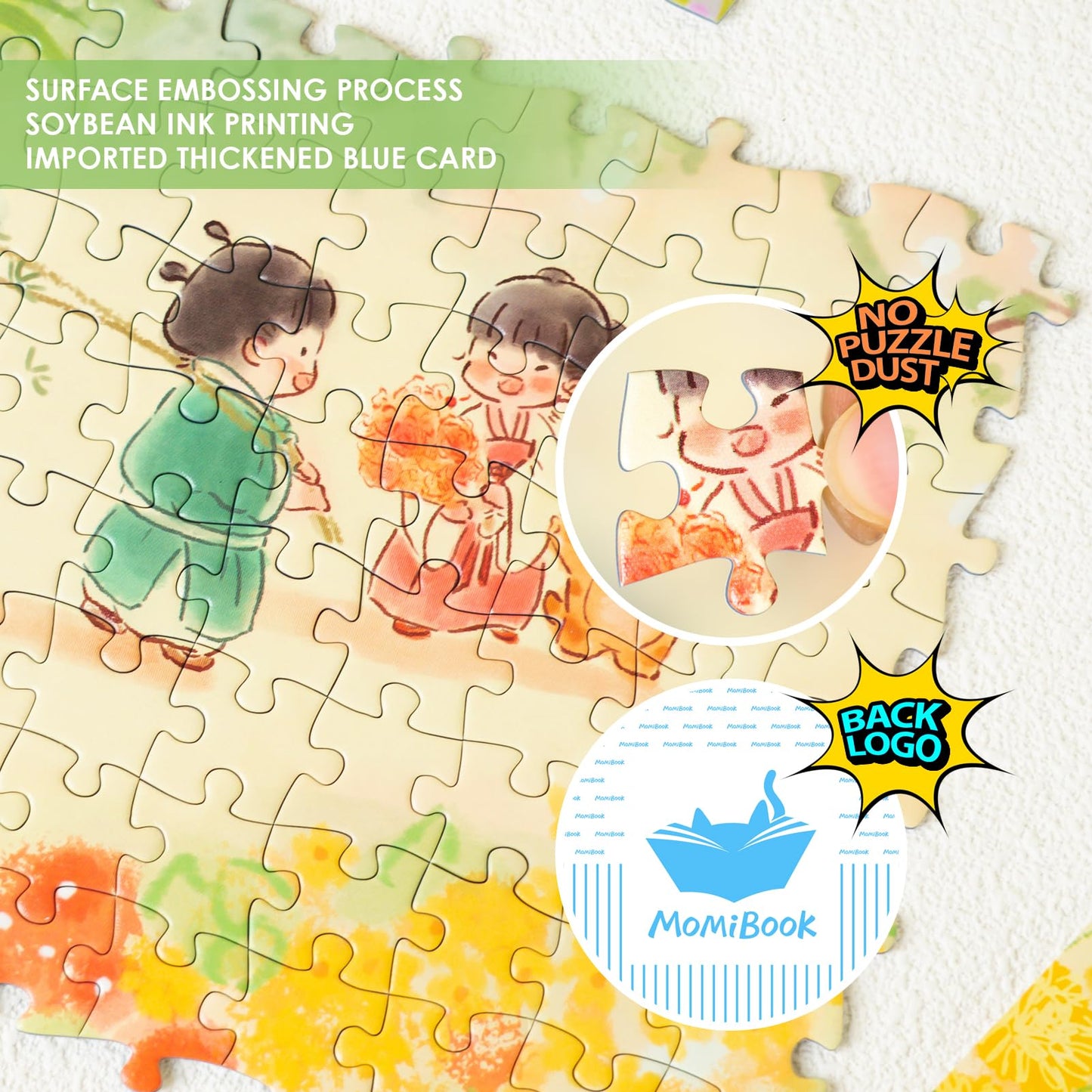 MOMIBOOK Puzzles for Adults 1000 Piece Jigsaw Puzzles of The Fragrance Here, Painting Image Wildflower Difficult Challenging Har