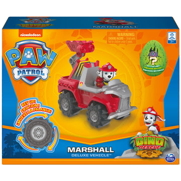 Paw Patrol, Dino Rescue Marshalls Deluxe Rev Up Vehicle With Mystery Dinosaur Figure