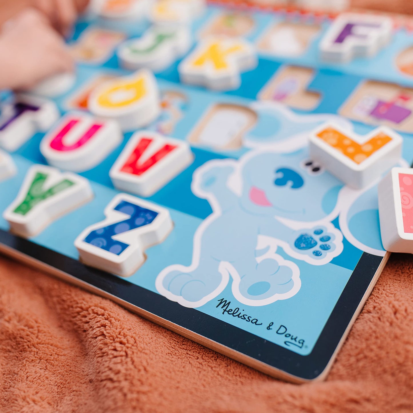 Melissa & Doug Blue'S Clues & You! Wooden Chunky Puzzle - Alphabet (26 Pieces), Multi