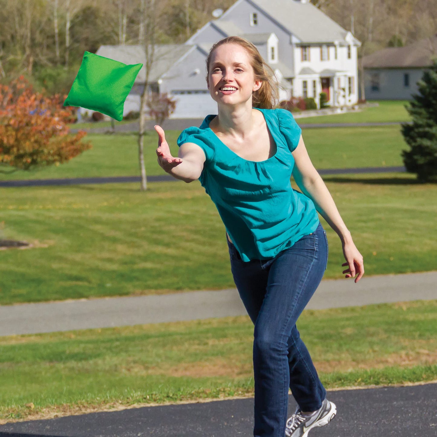 Wild Sports Bean Bag (Set Of 4), Green, X-Large