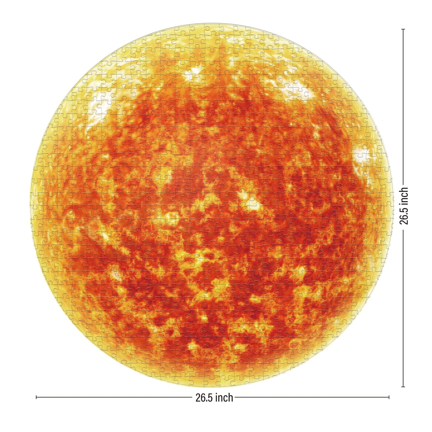 Antelope - 1000 Piece Puzzle For Adults, Space Sun Jigsaw Puzzles 1000 Pieces, Telescope Planet Close-Up Round Puzzle, High Resolution, Matte Finish, No Dust Space Puzzle