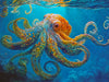 Lucky Puzzles Octopus in a Swirling Sea | 500 Piece Jigsaw Puzzle for Adults | Best New Marine Artwork Puzzle | Unique Brain Tea