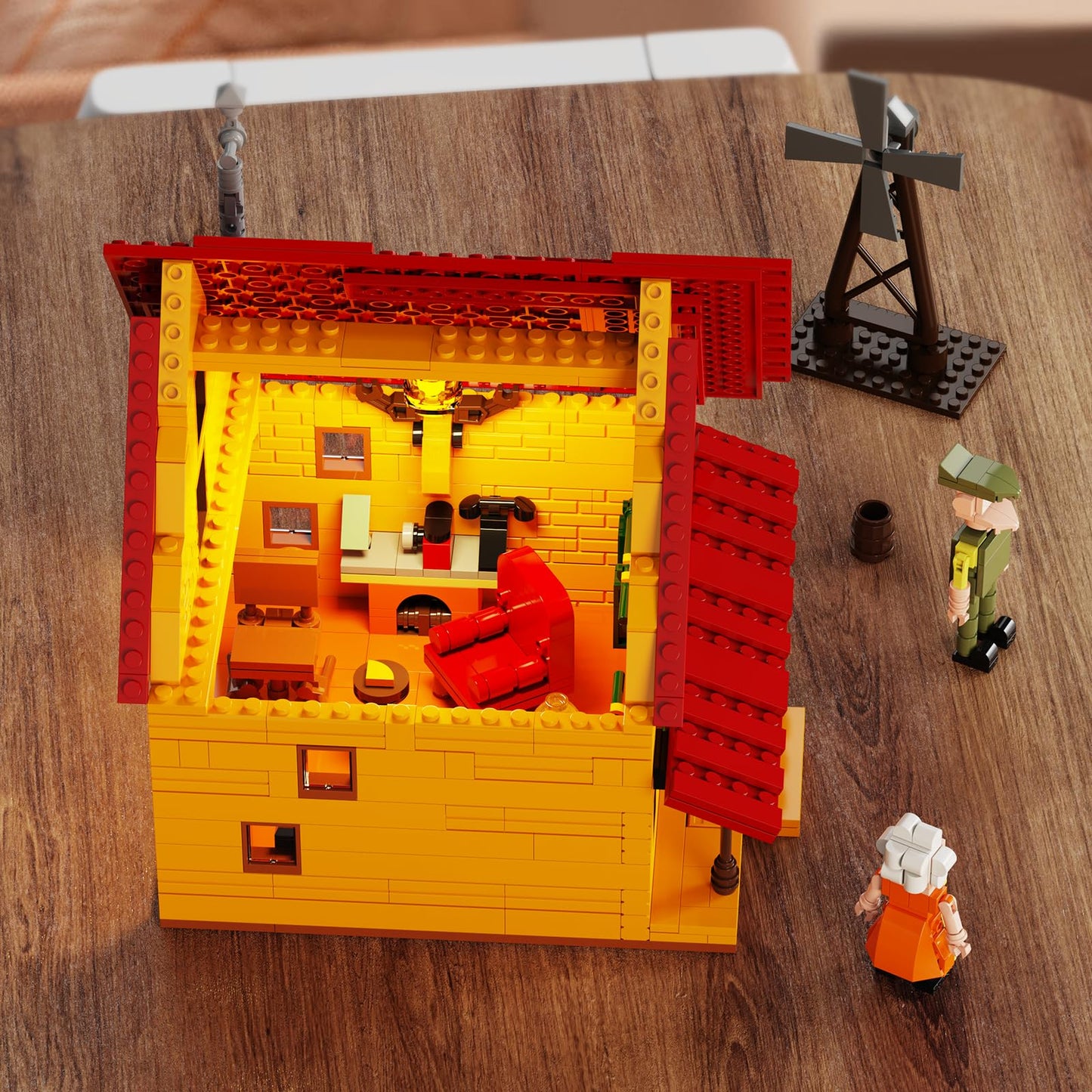 Cowardly Dog House Building Set, Courage Dog House Building Blocks Kit, Creative Toy Girls And Boys Ages 6+ (613 Pieces)