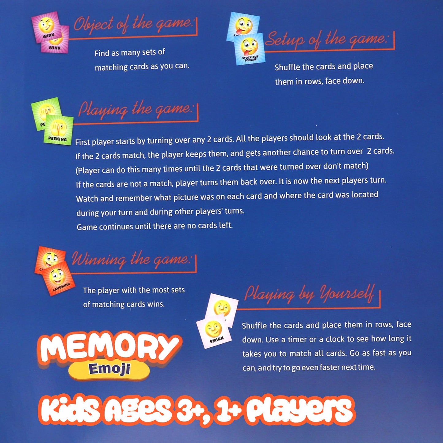 Point Games Memory Game For Kids, Matching Card Games, Flash Cards - Educational Toys - Preschool Learning - Birthday Gift For Boys & Girls Ages 3+