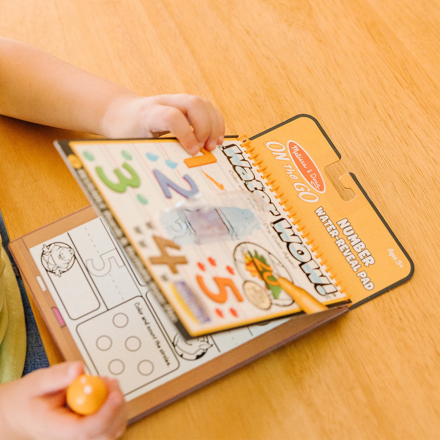 Melissa & Doug On The Go Water Wow! Reusable Water-Reveal Activity Pads,3-pk, Colors, Numbers, Alphabet